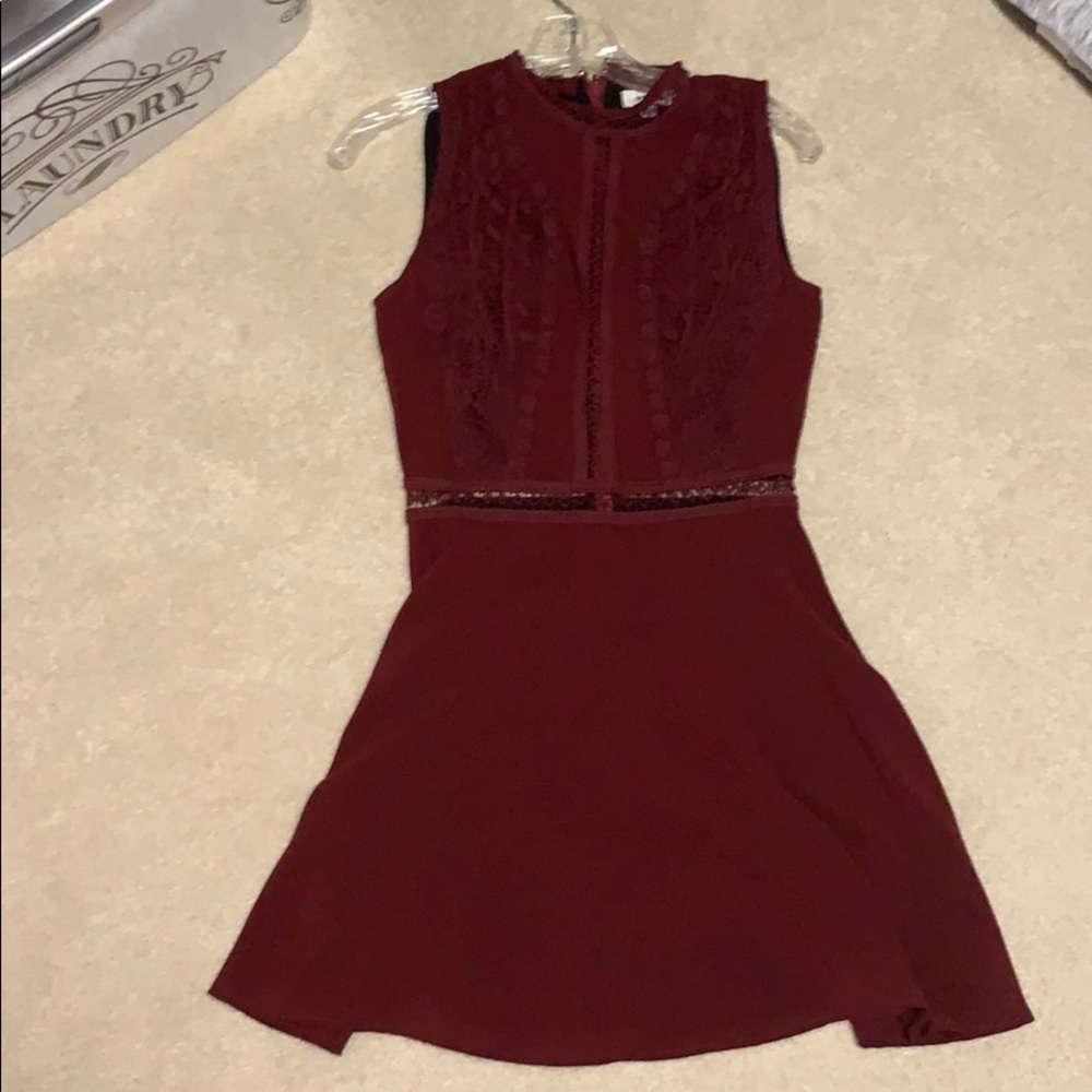 Burgundy red dress sz-XS